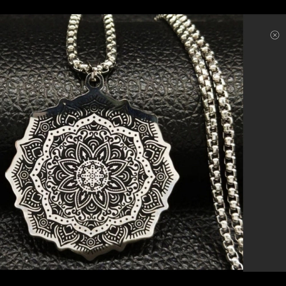 Lotus Flower Pendant Necklace